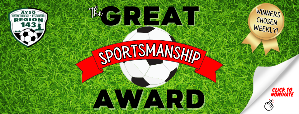 The Great Sportsmanship Award!